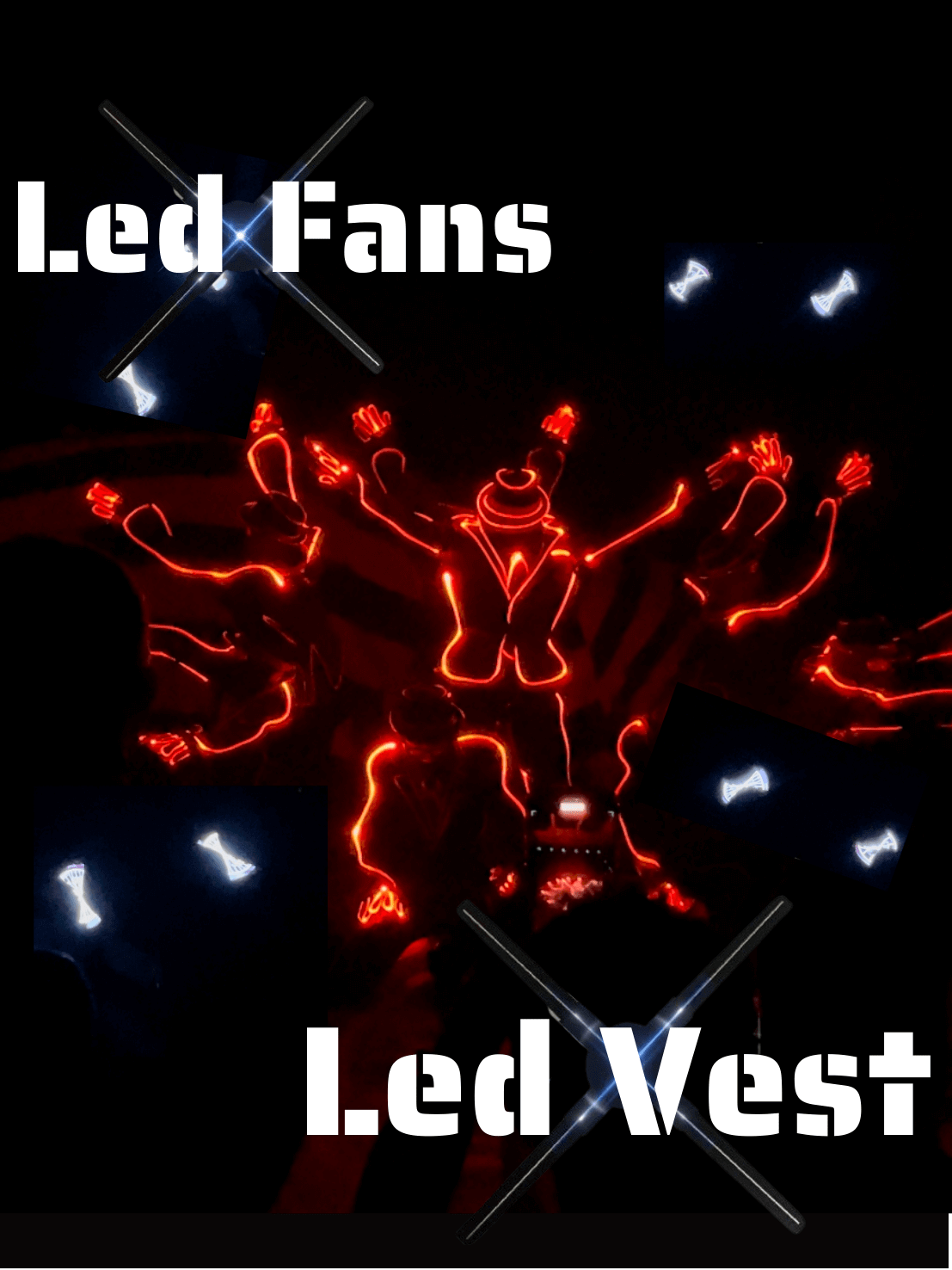 Led fans led vest – 218 Dance Crew