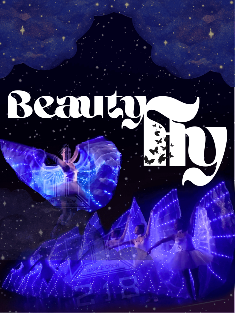 Hình ảnh tiết mục Led wings của 218 Dance Crew