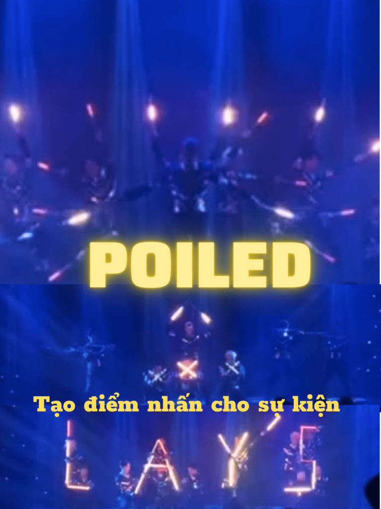 Hình ảnh tiết mục Poiled biến hình sáng tạo cho sự kiện của 218 Dance Crew